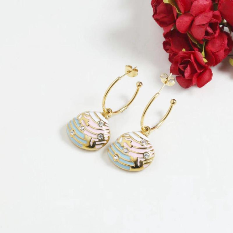 Manufacturer Gold Plated Fashion Jewelry OEM High Quality Waterproof Fashion Earrings jewellery Trendy Chunky Earrings Drop Earring