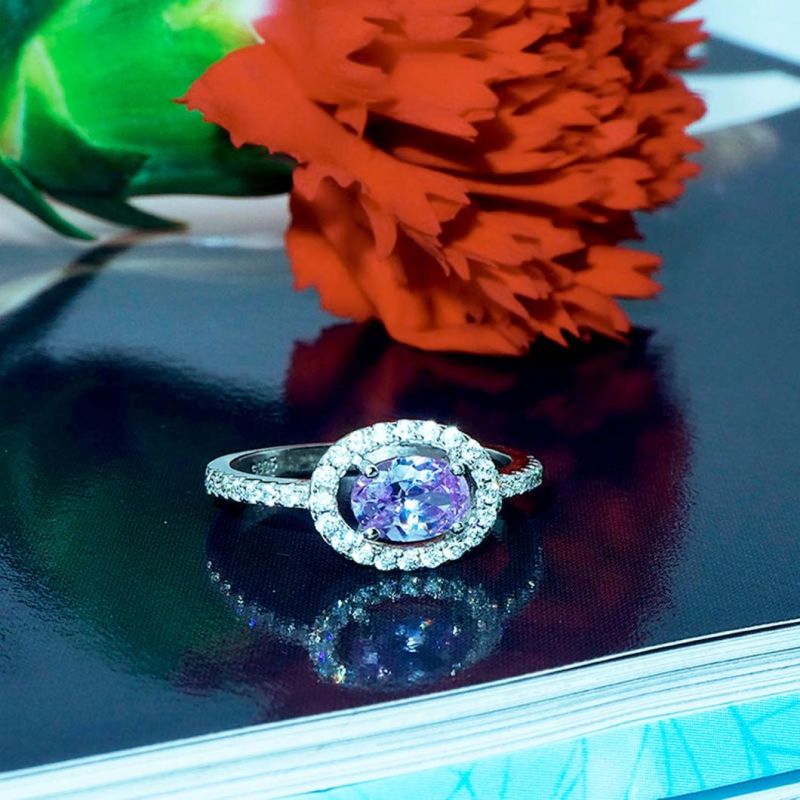 925 Sterling Sliver Topaz/Amethyst Ring Fashion Jewellery/Accessories for Women