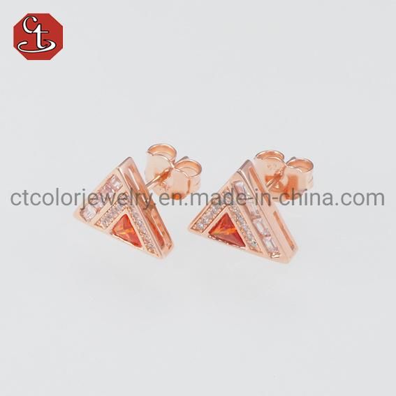 Wholesale High Quality Mini 925 Sterling Silver Fashion Jewelry Zirconia Stud Earring