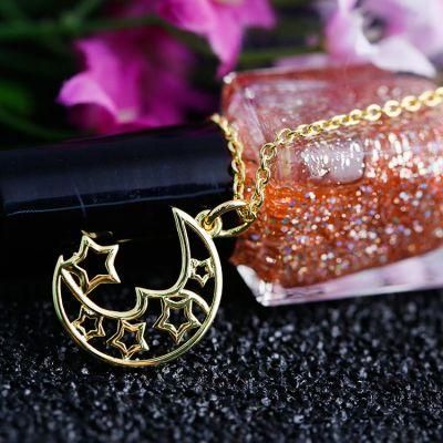 Best-Selling Gold Necklace, Moon Star Pendant
