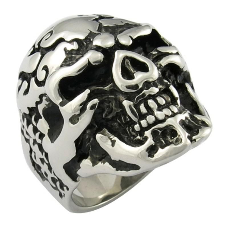 Men Skull Biker Ring Fashion Jewelry