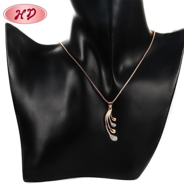 Women Jewellry 18K Gold Alloy Necklace Chain Sets