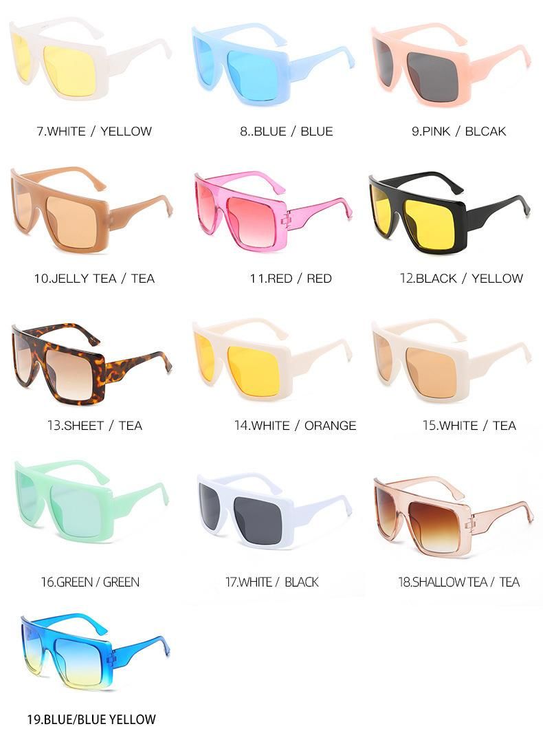 New Arrivals Big Frame Women Plastic Sunglasses Custom Logo