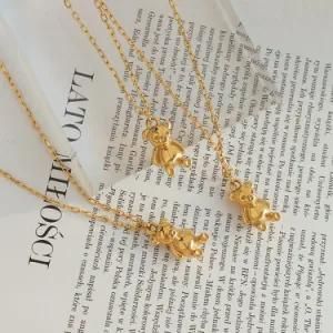 Fashion Women Jewelry Stainless Panda Pendant Necklace for Women