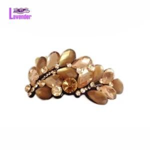 Leaves Hair Ornaments with Rhinestone Hair Clips for Women