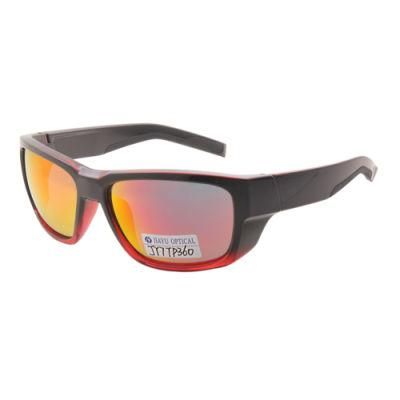 Factory Wholesale Shades Oversize Cycling Men Lifestyle Red Mirror Sunglasses