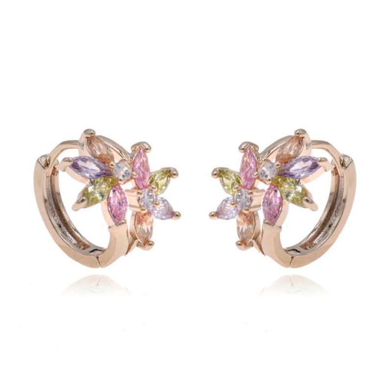 Fashion Gold-Plated Jewelry Women Zircon Earrings