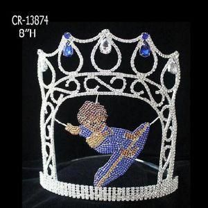 Rhinestone Pageant Crown Surfing Boy Crowns