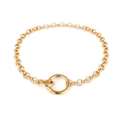 New Arrival Hot Selling Women jewelry Simple Circle Cross Chain Necklace