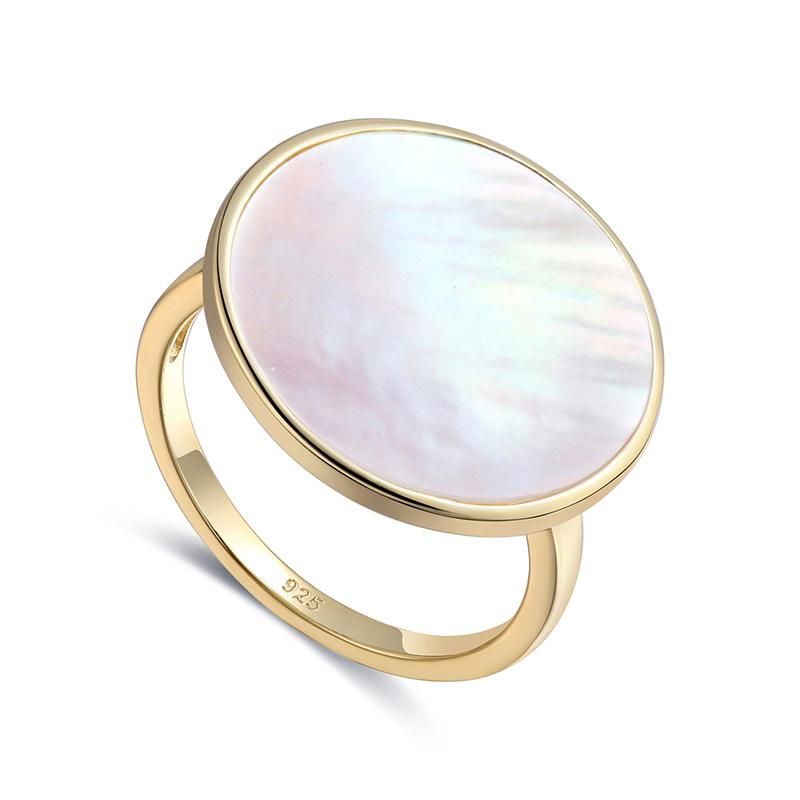 Gold Plated 925 Silver Fashion Accessories Luxury Elegant Jewellery Beauty Fashion Jewelry 2022 Trendy Women Fine Ring