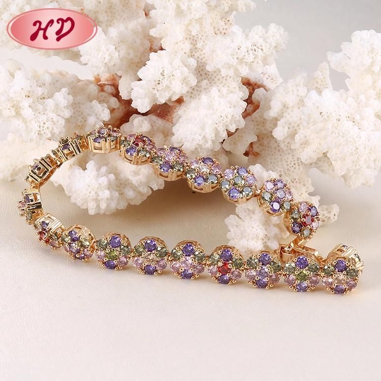 Fashion 18K Rose Gold Plated Chain Bracelet Designs for Woman