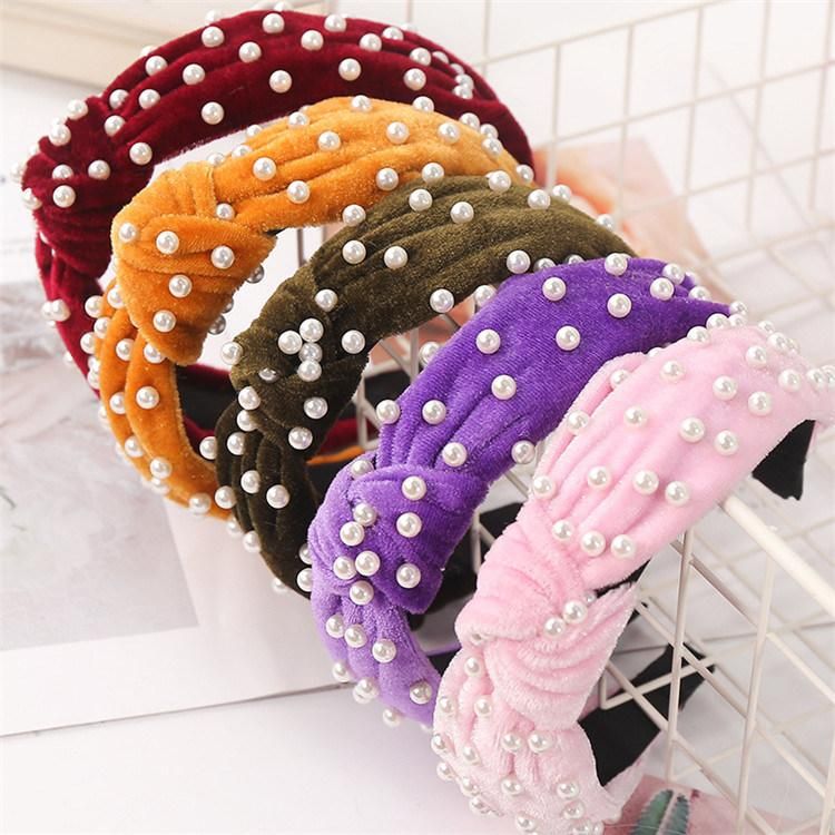 Fashion Multi-Style Simple Knotted Wide Hair Band Jewelry