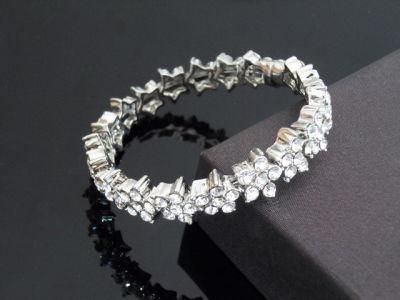 Luxury High Qualty Stoned Bracelet Fancy Design Factory Price Jewelry Crystal with Super Quality Rhinestones