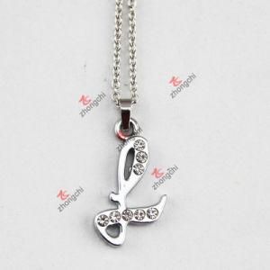 Fashion Letter L Charm Pendant Jewelry Necklace for Gift