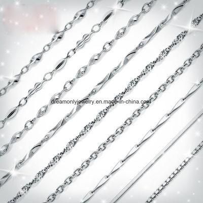 Various Design Women&prime;s 925 Silver Jewelry Chain Steel Pendant Chain