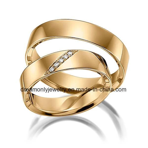 OEM/ODM 14k Gold Plated Brass Dummy Wedding Ring for Window Display