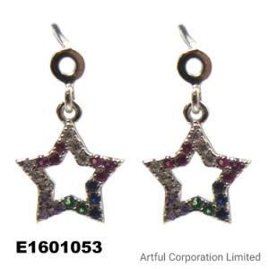 High Quality Star-Shaped 925 Sterling Silver Earring