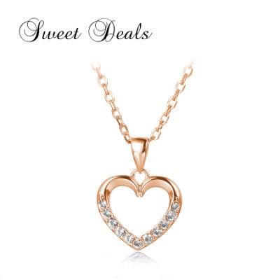 Hot Sale Heart Pendant Necklace 925 Silver Fashion Jewelry