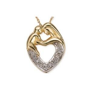 Fashion 18k Gold Filled Heart Pendant Necklace