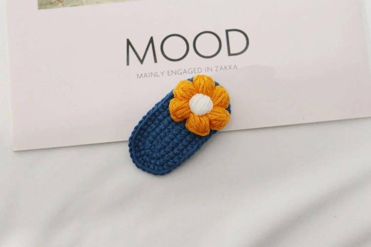 Crochet Flower Hair Accessory Clips Ym254