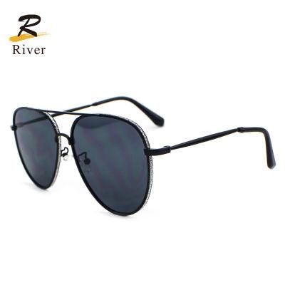 Fashion Shiny Metal Frame Women Wholesale Toad Sunglasses