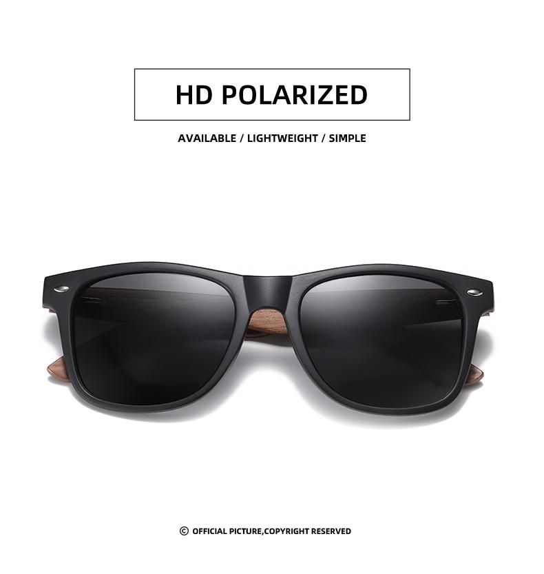 2021 New Wooden Fashion Sun Shades Cheap Price Custom Logo Printed Sun Glasses Promotional Women Men Polarized Sunglasses 2021
