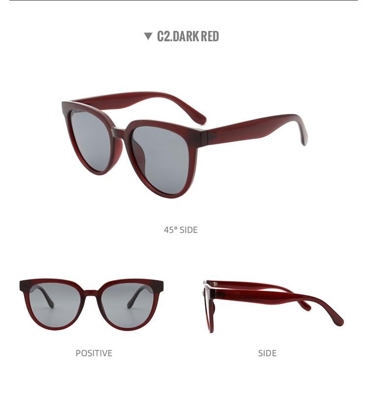 2022 Designer Hot Sale High Quality Popular Retro Lady′s Polarized Sunglasses