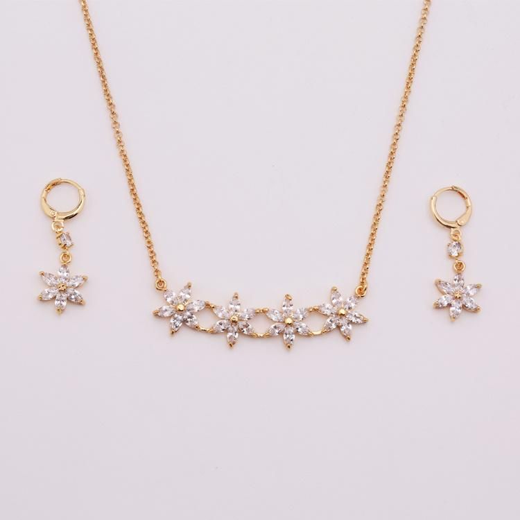 New Fashion 18K Gold Plated Jewelry Set for Girls