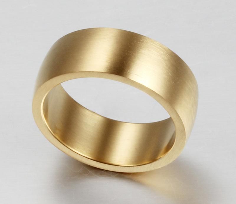 2019 Manufacturer High Quality Brushed Jewelry Matt Face Rings