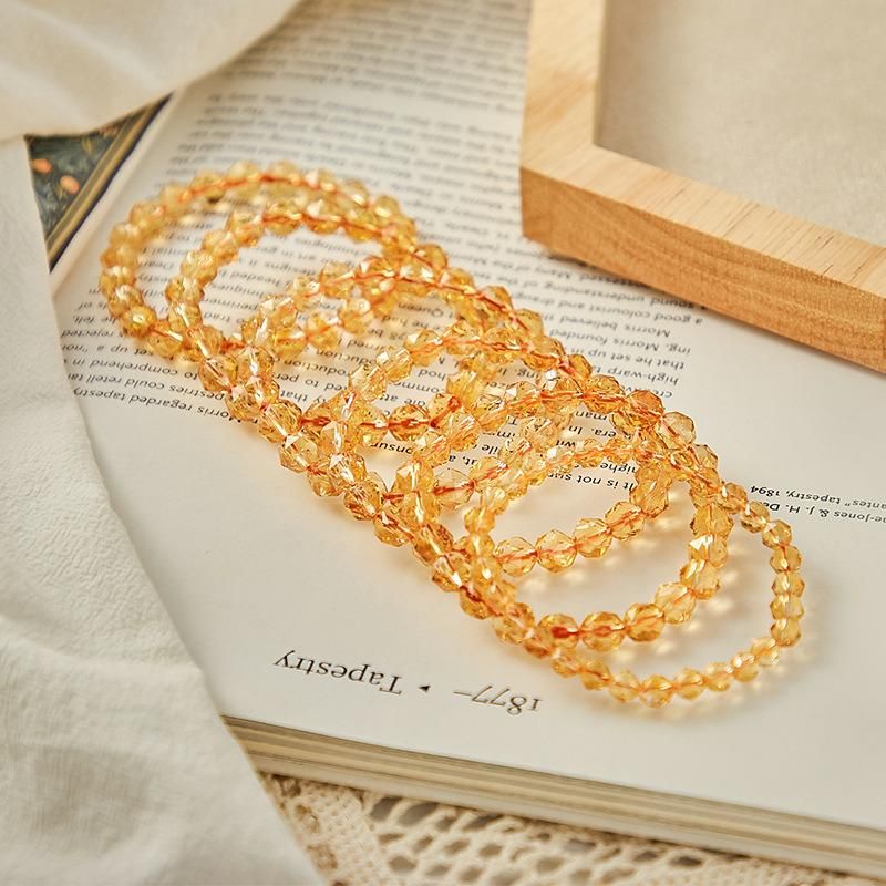 Fashion Jewelry Natural Citrine Crystal Bracelet