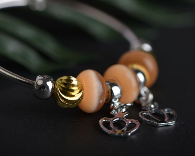 Charm Bracelet with Crystal Pendant