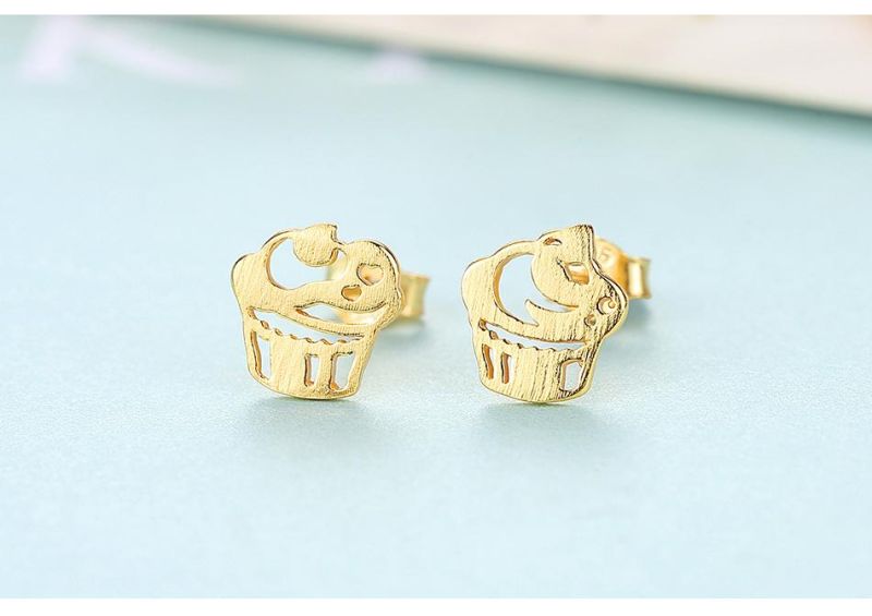 Korean 2021 Earrings Jewelry Mini Cake Studs
