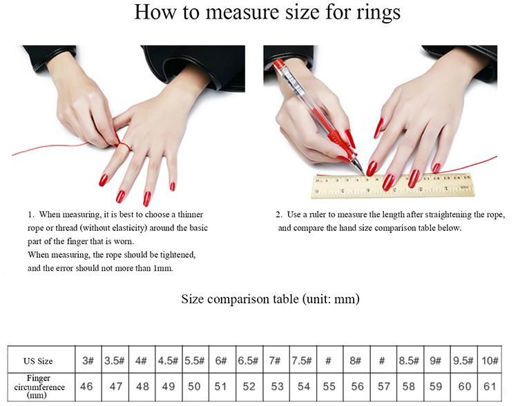 Fashion Square Zircon Titanium Steel Diamond Ring Stainless Steel Ring