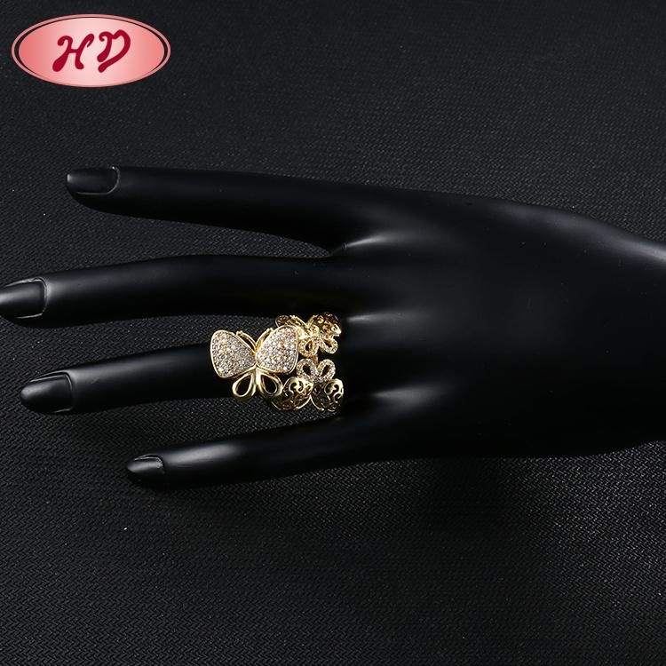 Fashion 18K Gold Plated Stainless Steel Silver Engagement Wedding Jewelry Design Man Finger Rings