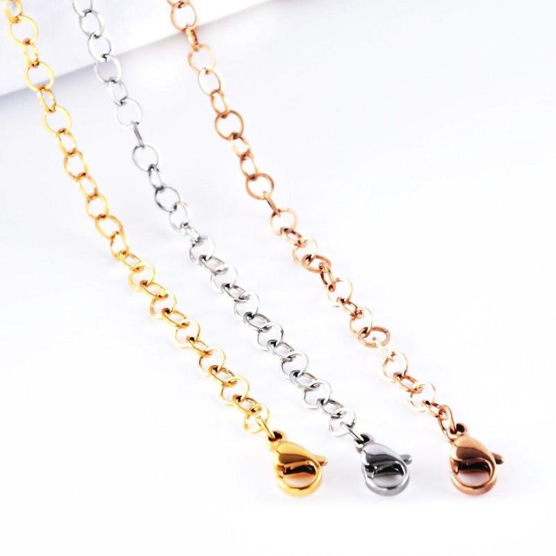 Fashion Accessories Stainless Steel Square Wire O Shape Chain Jewellery for Handcraft DIY Layering Necklace design