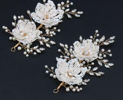 Wedding Flower Hair Comb Headpiece. Bridal Flower Hair Comb Headpiece