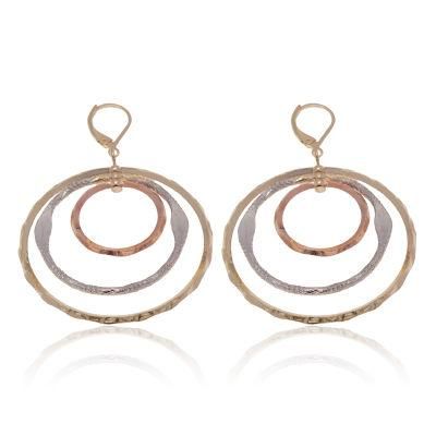 Wholesale Large Hoop Gold Plated Fashion Women&prime;s Earrings