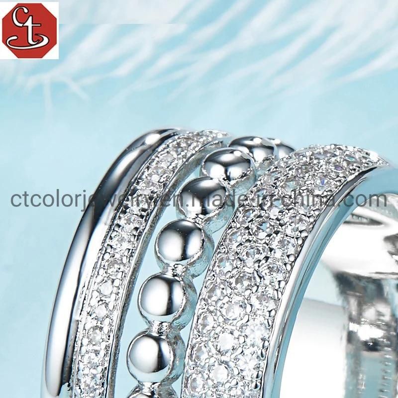 Fashion Jewelry AAA Zirconia 925 Sterling Silver Men Jewellery Ring