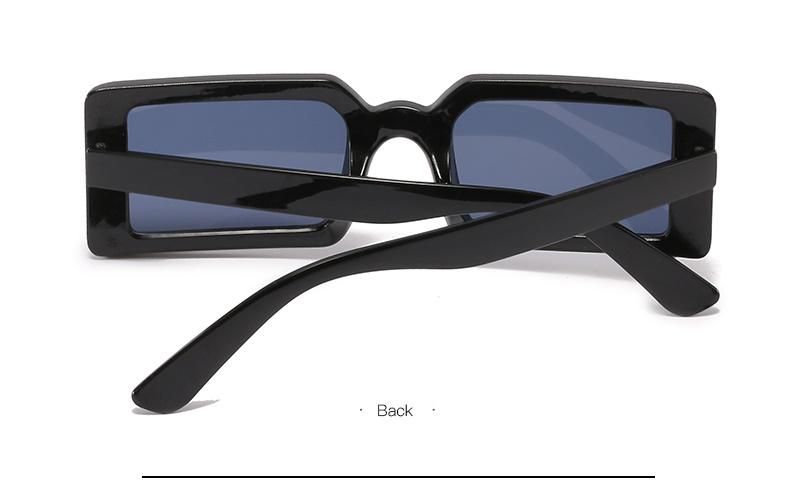 Foreign Trade Sunglasses Women Square Small Frame Silver Light Green Dazzling Sunglasses