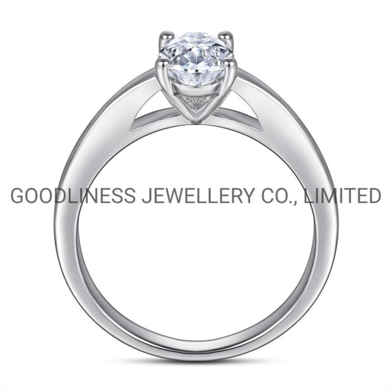 925 Sterling Silver Diamond Promise Engagement Wedding Rings for Women