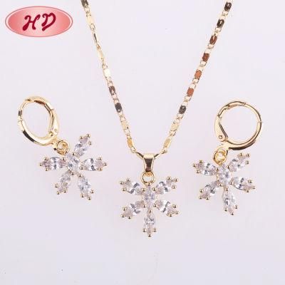 Fashion Jewellery 18K Gold Plating Costume Jewelry Set