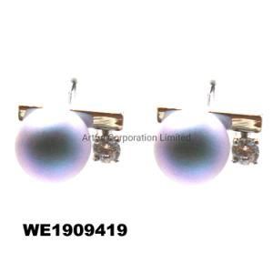 Natural Freshwater Pearl Silver Stud Earring for Women Fine Jewelry