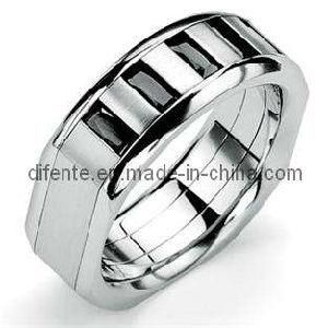 Fashion Men&prime;s CZ Stainless Steel Ring Jewelry (RC1222)