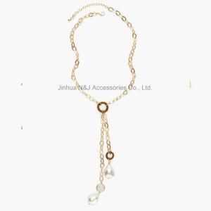 Fashion Women&prime;s Chain Necklace &amp; Pendant with Pearl Necklace