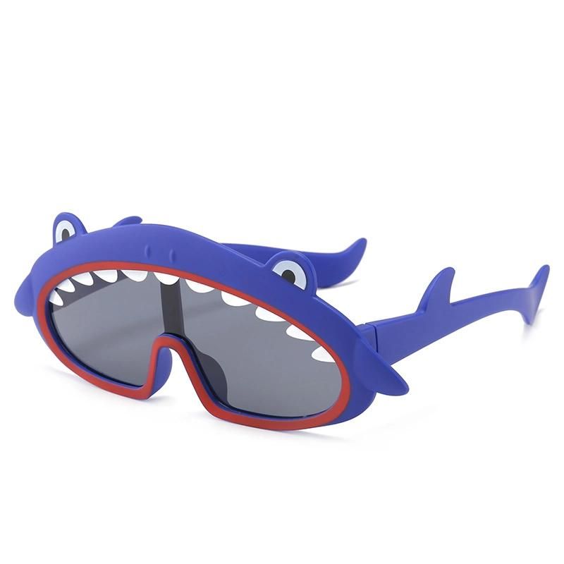 Custom Logo Shark Frame Polarized Fashion Children Shades Boys Girls for Kids Baby Sunglasses