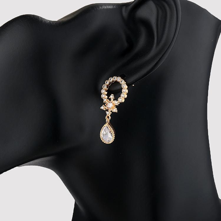 Fashion Jewelry Simple Design Daily Wear Diamond Stud Earrings Women with Cubic Zirconia