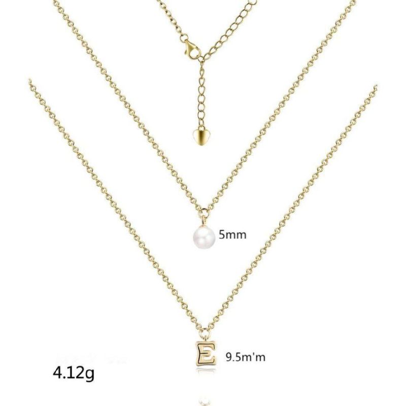 New Arrival Wedding Jewelry Rhodium Plated Swan 925 Silver 18K Gold Charm Necklace