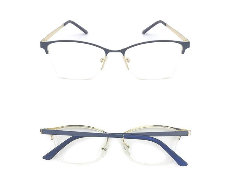 Custom Brand Metal Eyewear Frames Glasses Optical Glasses Frame with Spring Hinge