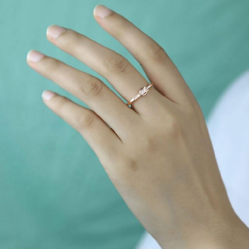 925 Sterling Silver Ring Belt Buckle Crystal Adjustable Designs Women Fashion Wedding Ring Party Fashion Jewelry
