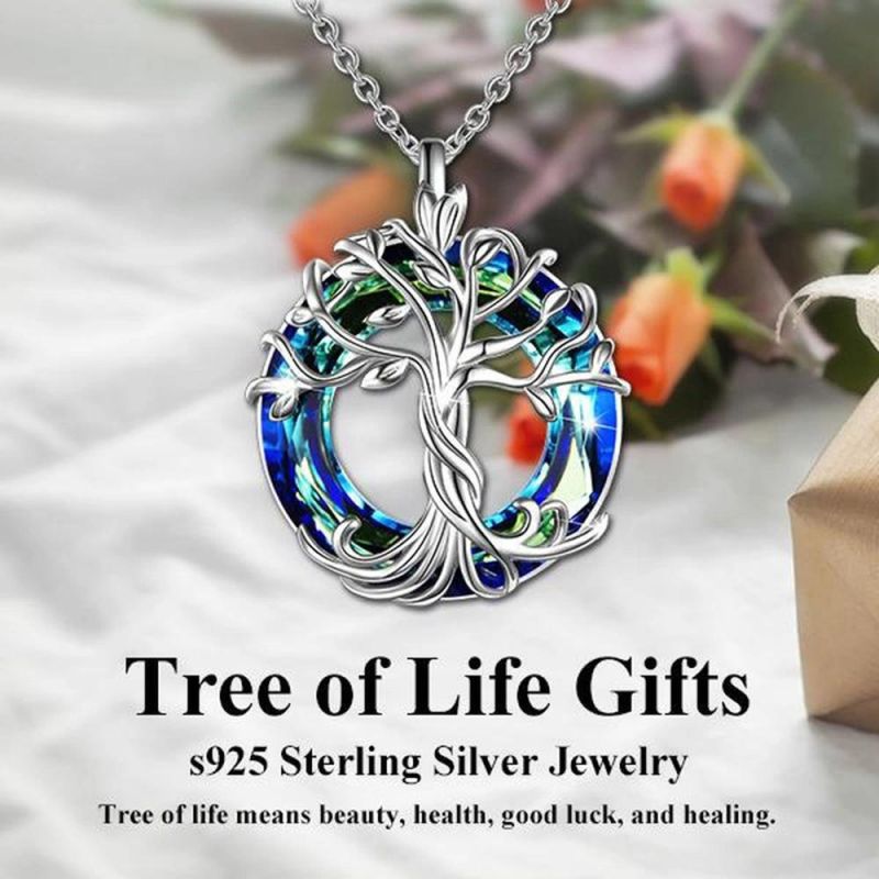Fashion Silver Jewelry Tree of Life Necklaces Promotion Gift